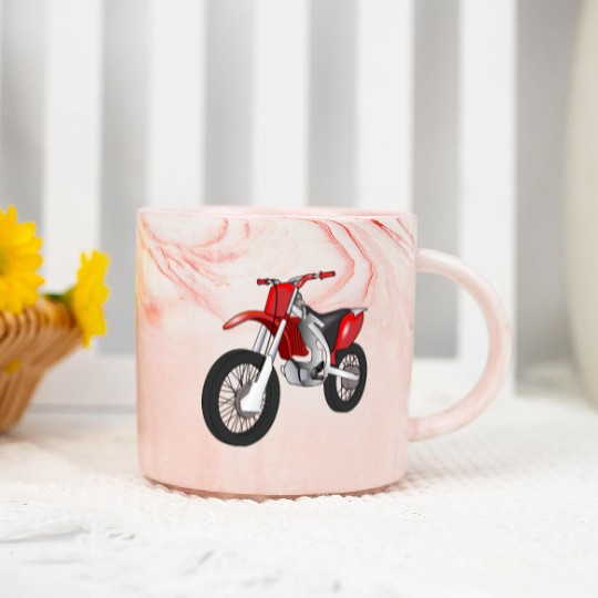 motocross motorcycles athlete sport motorrad17 Marble Mugs