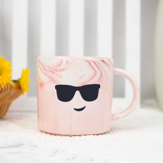 Smiley Face 3 Marble Mugs