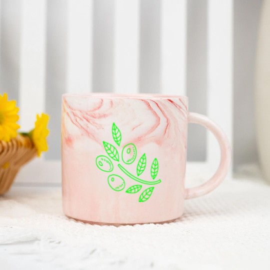 Olive branch Marble Mugs