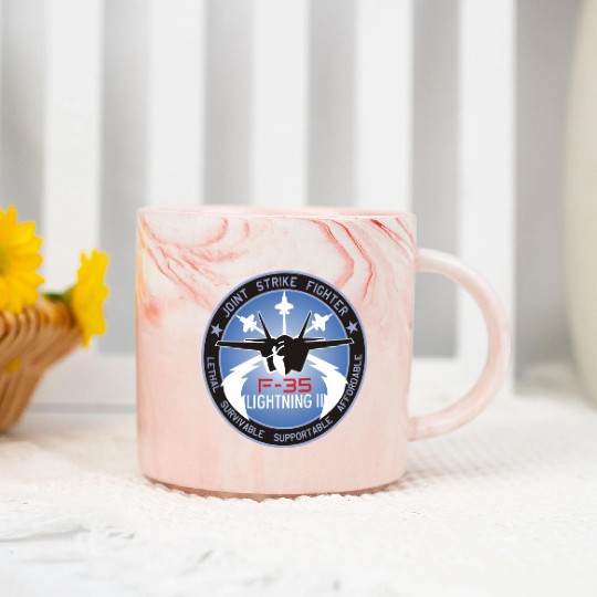 F-35 Lightning II Marble Mugs