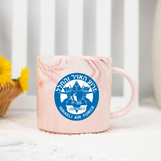 F-35 Lightning II Israel Marble Mugs