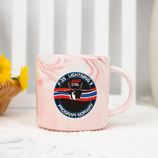 F-35 Lightning II Norway Marble Mugs