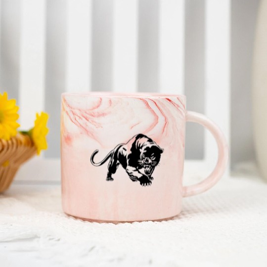 Black Panther Marble Mugs