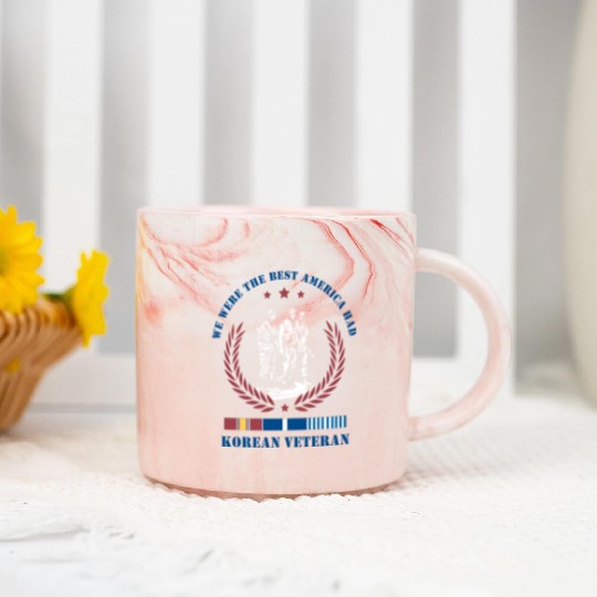 Korean Veteran,We Were The Best America HAD Marble Mugs