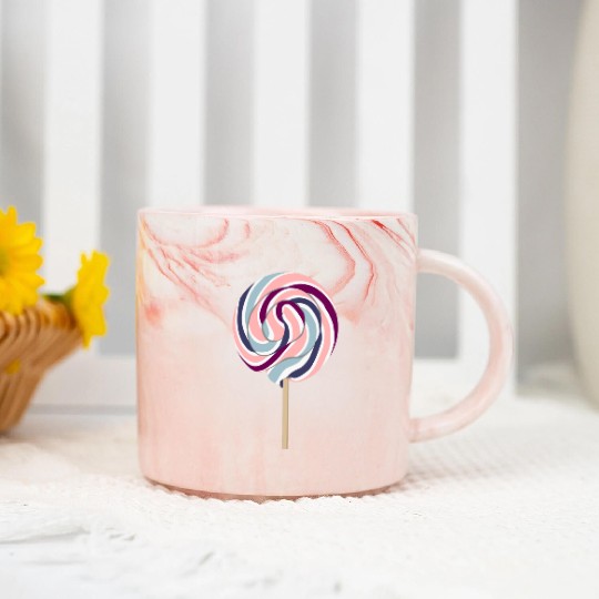 Candy Pastel Marble Mugs