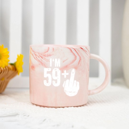Funny 60th Birthday Marble Mugs Bday Present Sixty