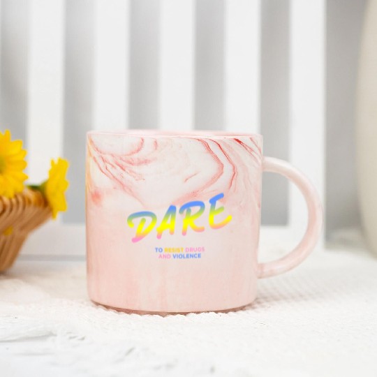 DARE 90s drugs Marble Mugs