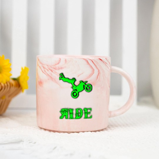 RIDE Motocross design Marble Mugs