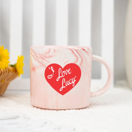 I Love Lucy Marble Mugs
