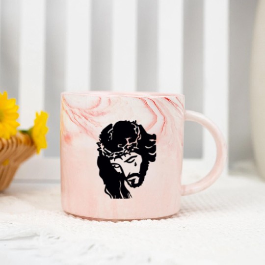 JESUS CROWN OF THORNS Marble Mugs