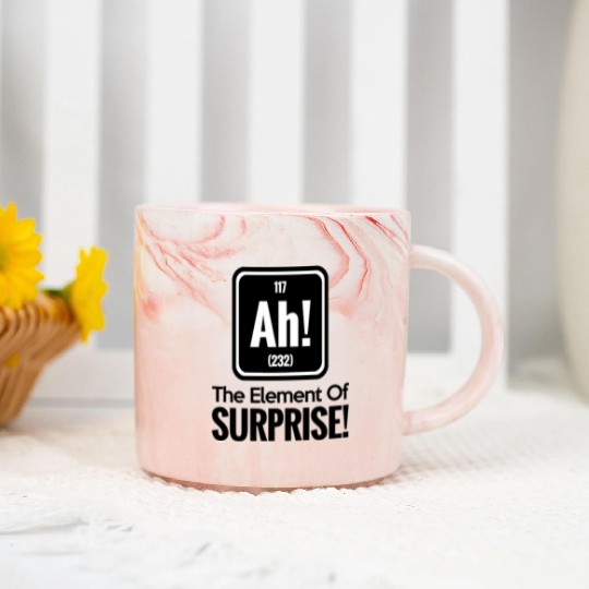 AH! THE ELEMENT OF SURPRISE! Marble Mugs
