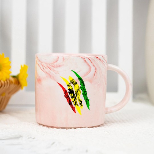 Lion Of Judah - Reggae Music Rastafari Rasta Gift Marble Mugs