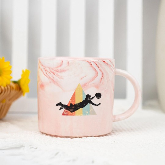 Ultimate Frisbee Layout Marble Mugs