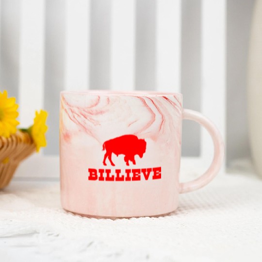 Bills Mafia Billieve - Buffalo Football Marble Mugs
