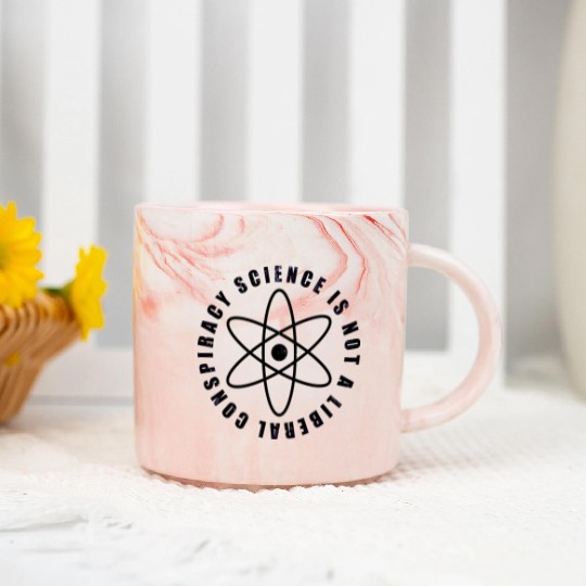 Science is not a liberal conspiracy Marble Mugs