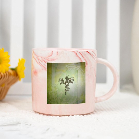 Awesome chinese dragon green colors Marble Mugs