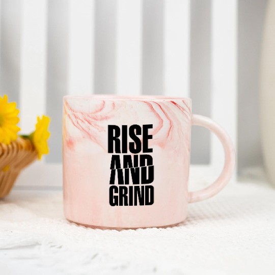Rise & Grind Marble Mugs