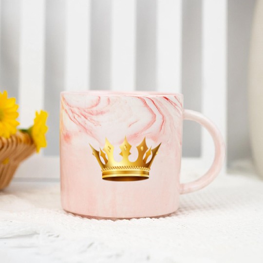 King prince monarch VIP golden crown gold image Marble Mugs