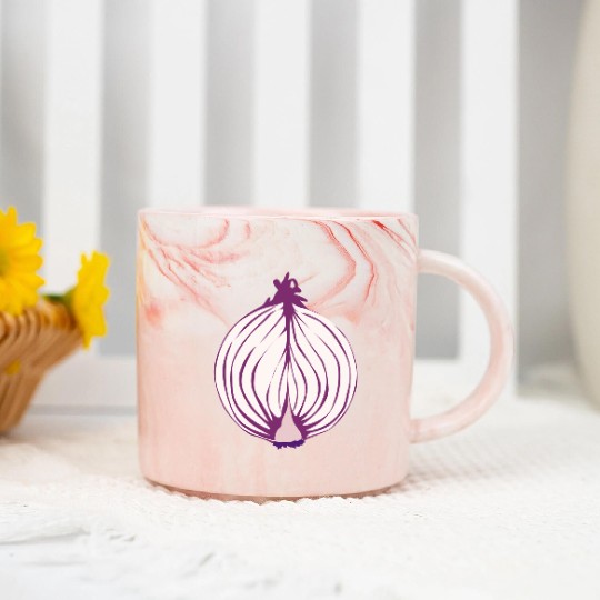 Red Onion Marble Mugs