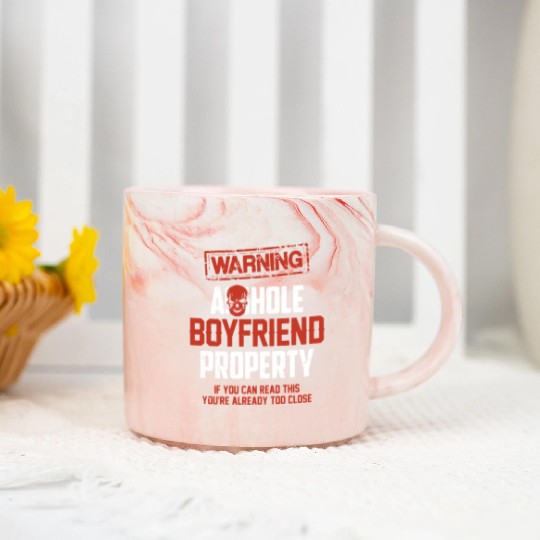 warning asshole boyfriend property if you can read Marble Mugs