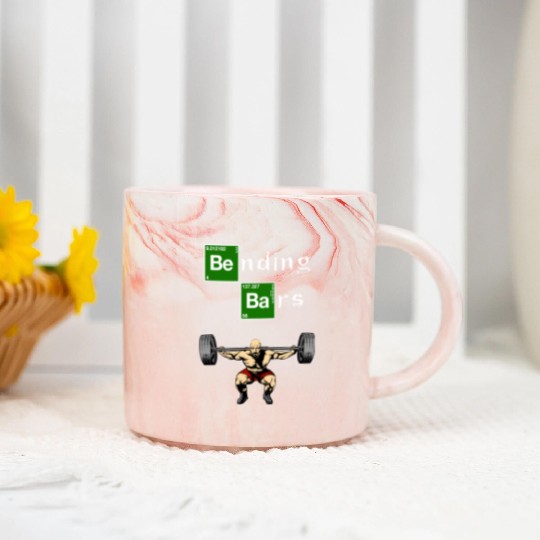Bending Bars Walter White Gym Motivation Marble Mugs