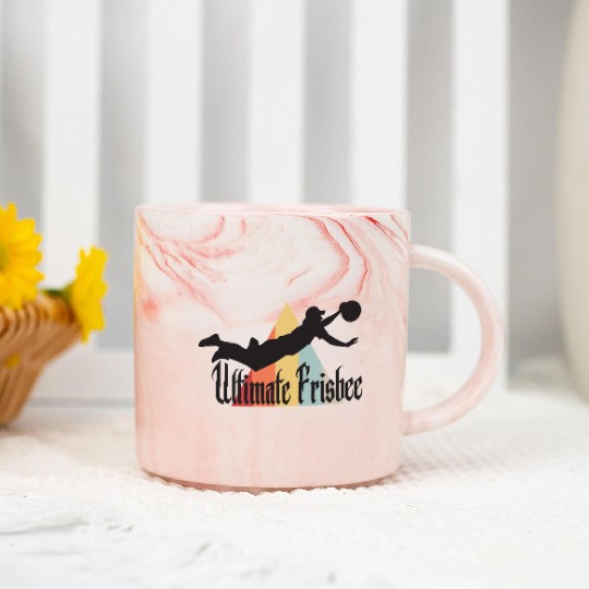 Ultimate Frisbee Layout Marble Mugs