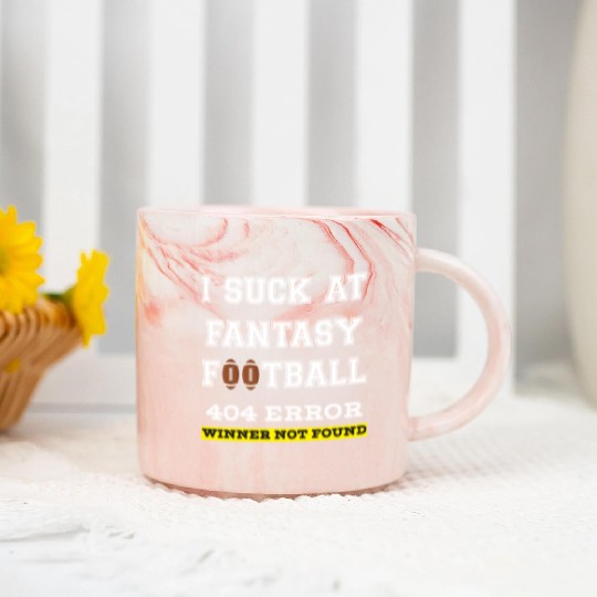 I Suck at Fantasy Football Loser funny best Marble Mugs