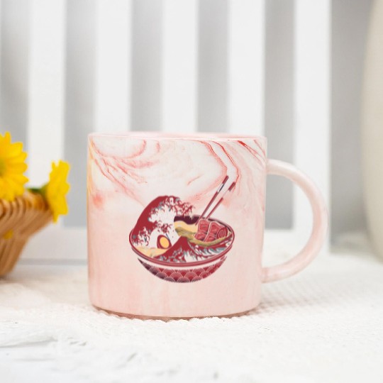 GREAT RAMEN WAVE Marble Mugs