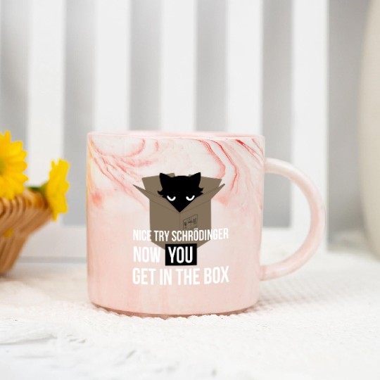 Schrodinger'S Cat - Quantum Mechanics Physics Marble Mugs