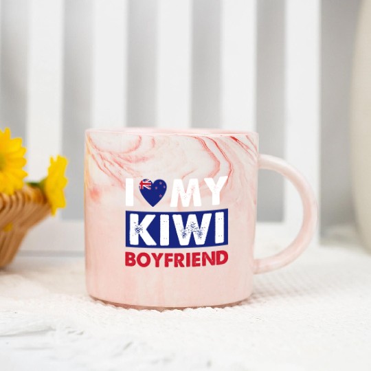 Kiwi Boyfriend Love Marble Mugs