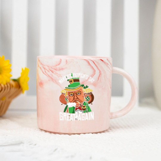 St Patrick's Day Trump Make St Paddy's Day Great Marble Mugs