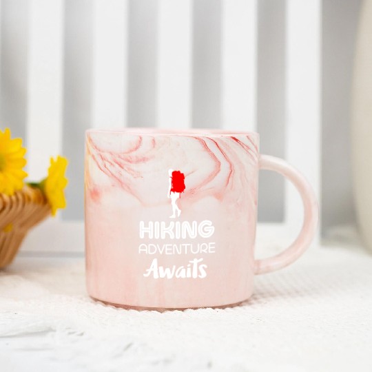 Hiking Adventure Hike Marble Mugs