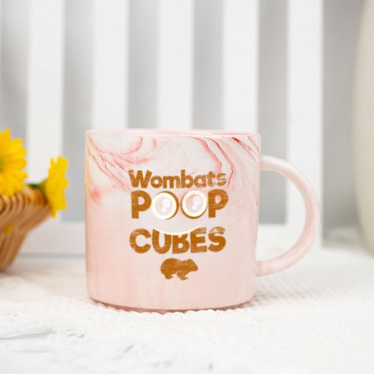 Wombat Feces Marble Mugs