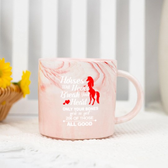 Equestrian Sport Horse Girl Pony Appaloosa Western Marble Mugs