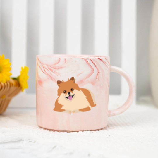 Favorite Dogs Cute Pomeranian - Gift Idea Marble Mugs
