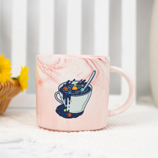 Galaxy Physics Science Coffee Universe Gift Idea Marble Mugs