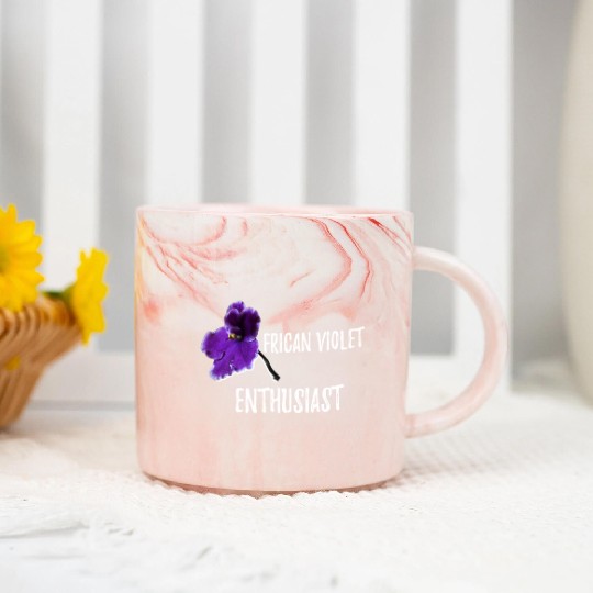 African violet Gardening Marble Mugs Best Garden Gift