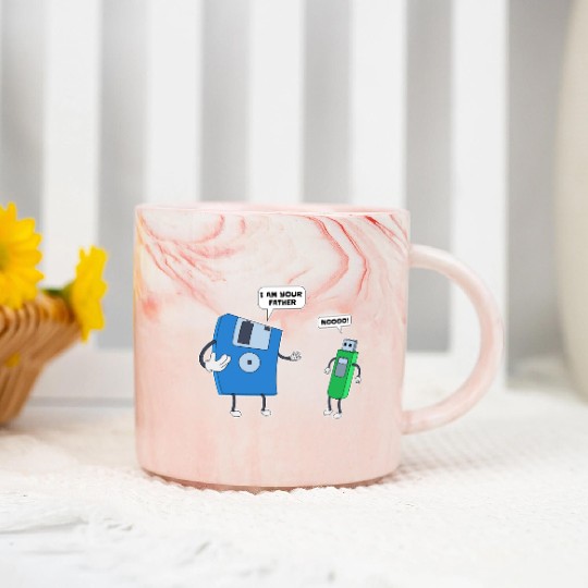 Computer Engineering Father & Son Floppy Disk Gift Marble Mugs