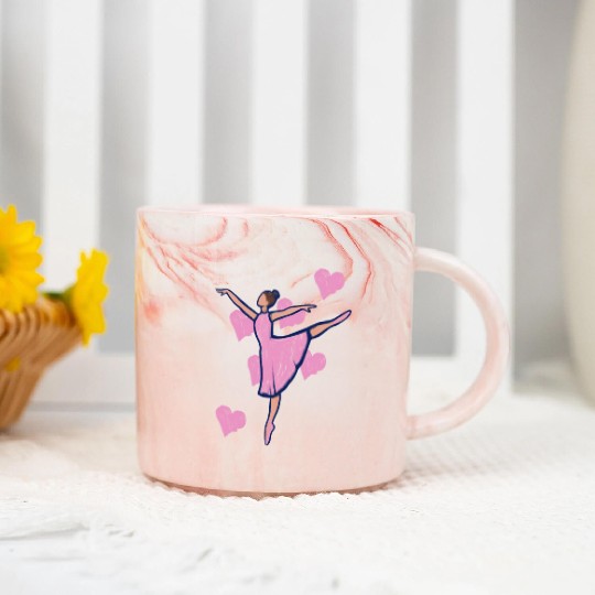 Ballet Dancer Marble Mugs