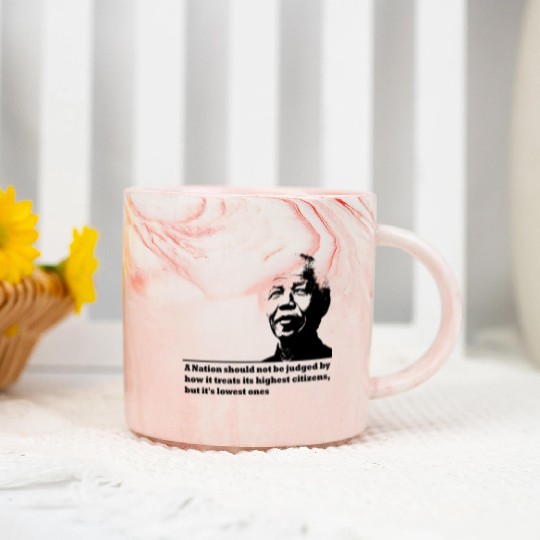 Nelson Mandela Marble Mugs