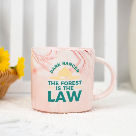 Park Ranger Law Gift Marble Mugs