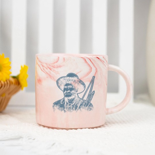 Geronimo Apache Native American Indian Warrior Marble Mugs
