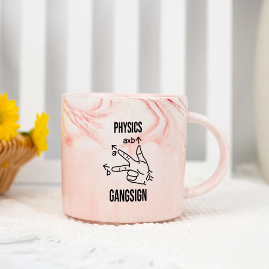 Physics Gangster Sign Marble Mugs