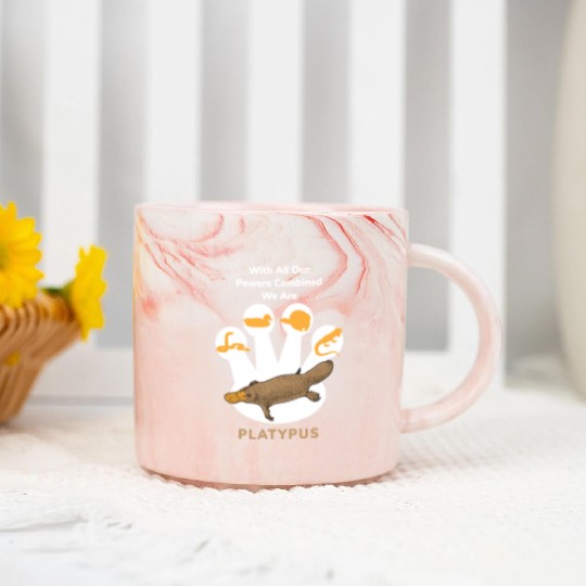 Power Combined Platypus Platypus Platypus Mammal Marble Mugs