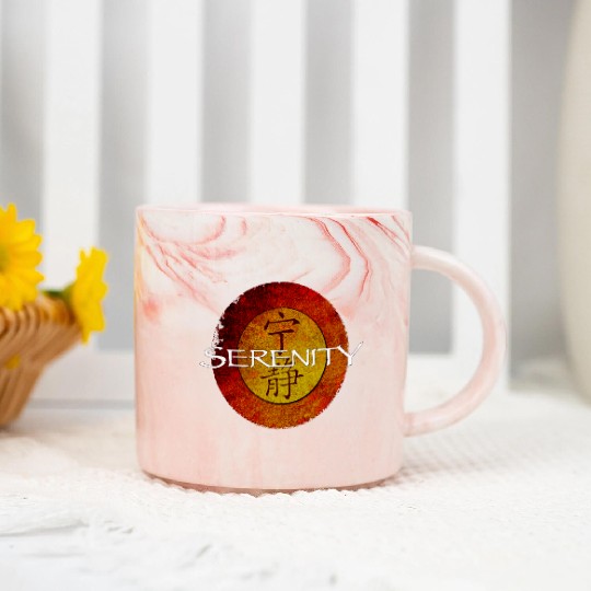 Firefly Serenity Shield Marble Mugs