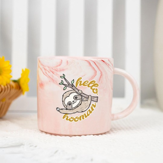 Sloth Animal Marble Mugs