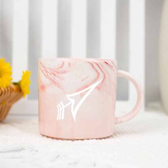 3D Arrow Marble Mugs