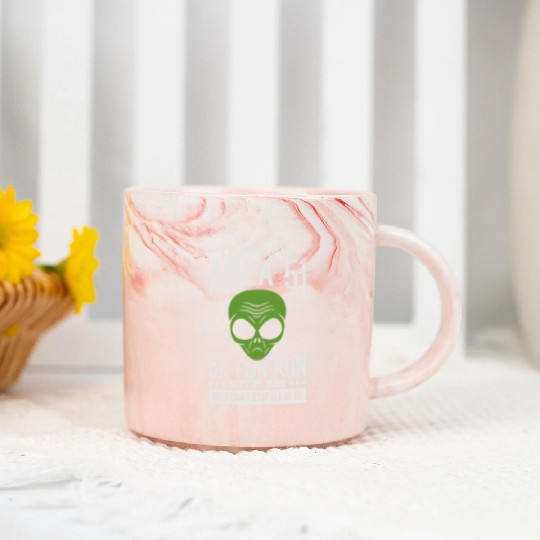 Area 51 Alien Fun run Marble Mugs