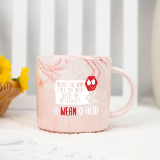 A Mean O Acid, Science Fiction Laboratory Science Marble Mugs