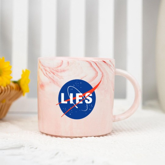 Nasa Lies Gifts Marble Mugs